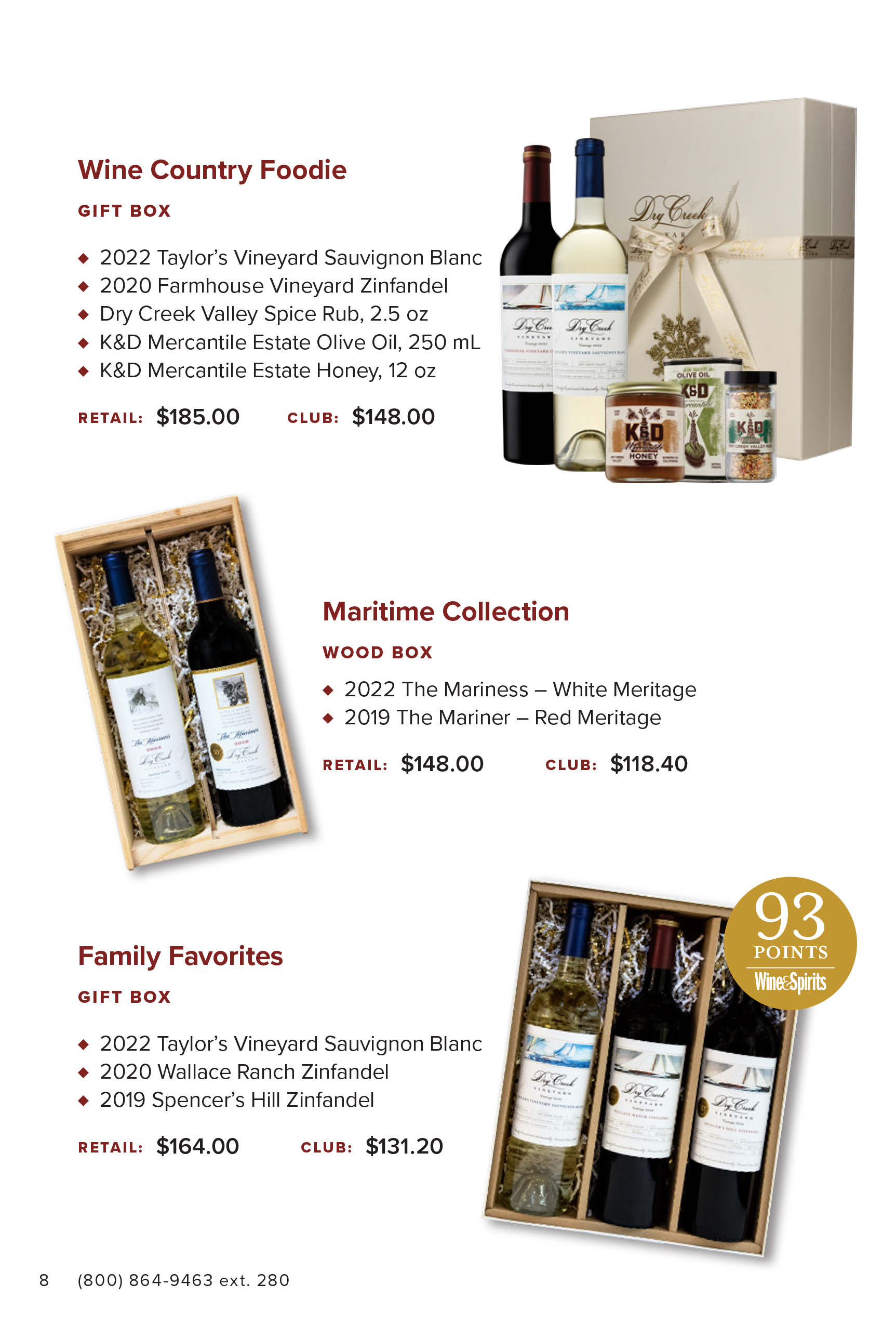 Dry Creek Vineyard 2023 Holiday Direct Mail Catalog