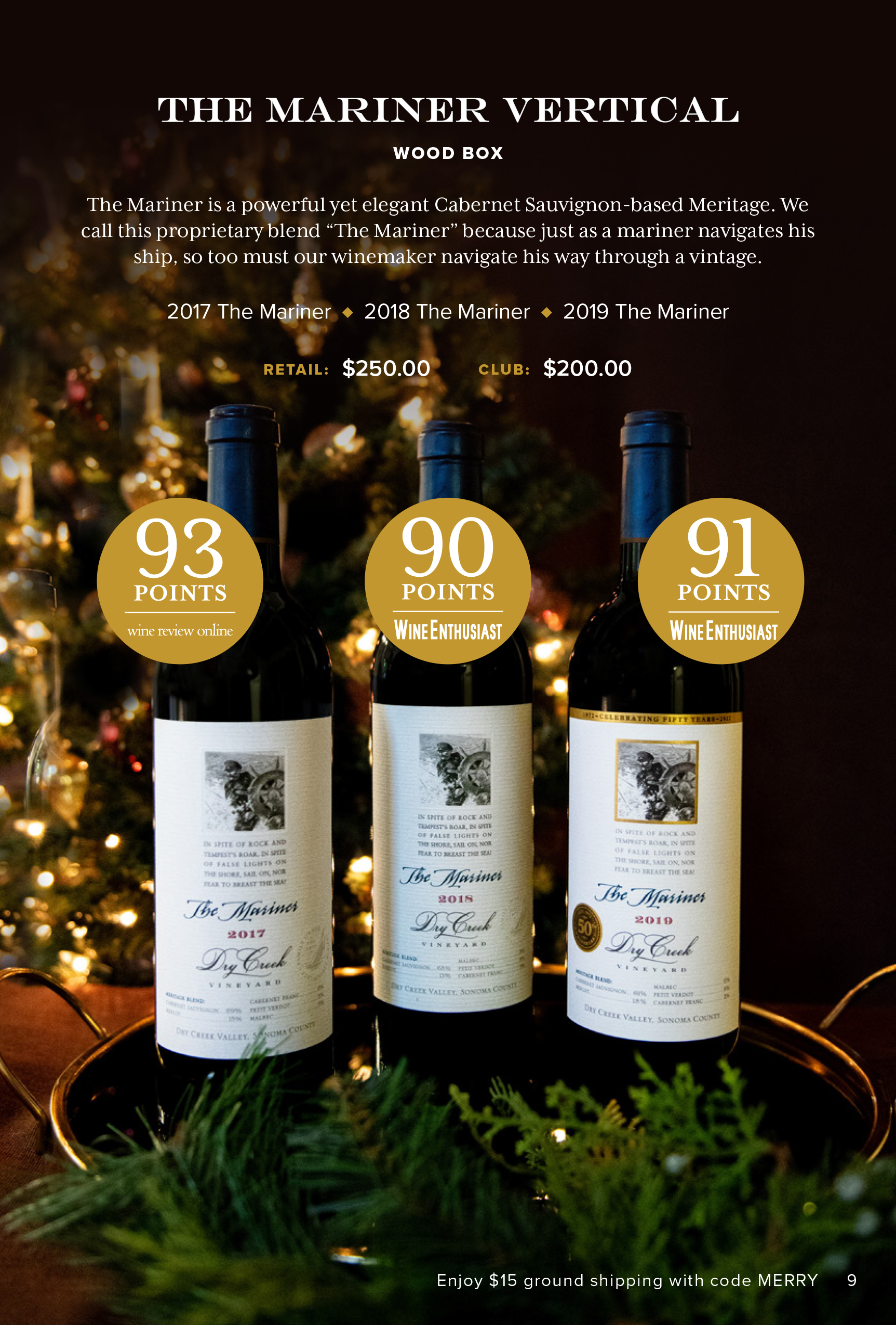 Dry Creek Vineyard 2023 Holiday Direct Mail Catalog