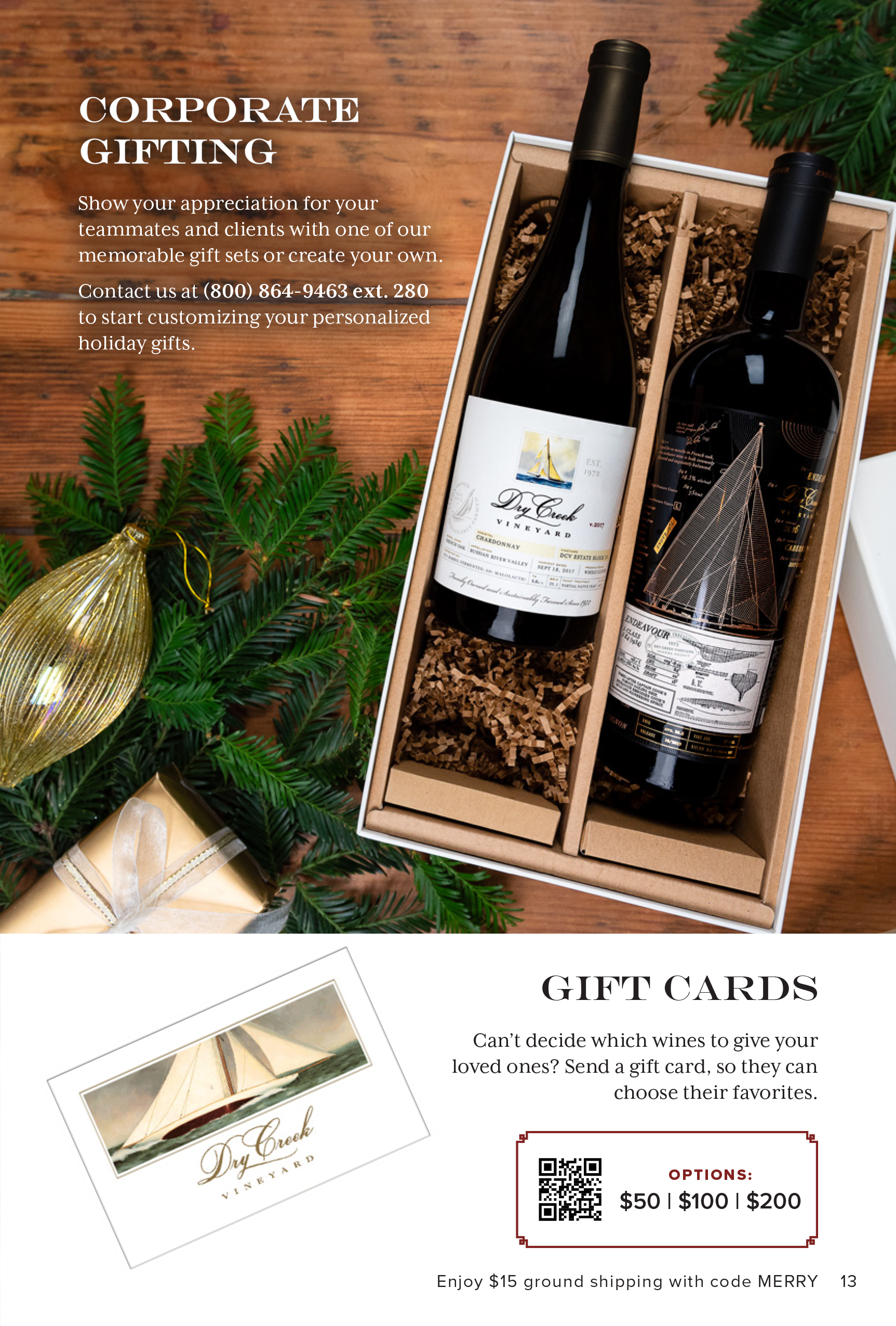 Dry Creek Vineyard 2023 Holiday Direct Mail Catalog