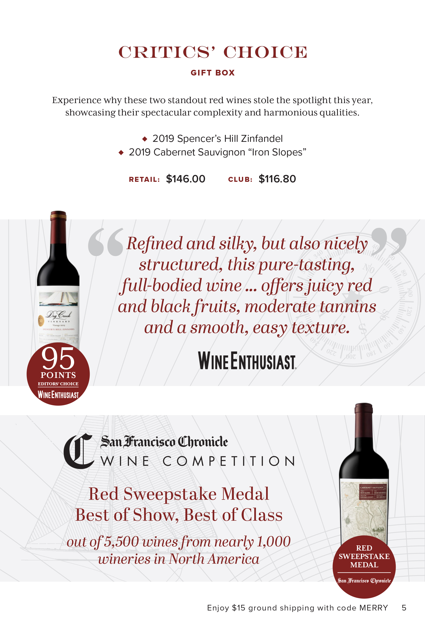 Dry Creek Vineyard 2023 Holiday Direct Mail Catalog