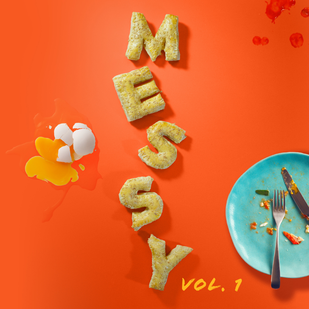 Messy Cookbook cover design