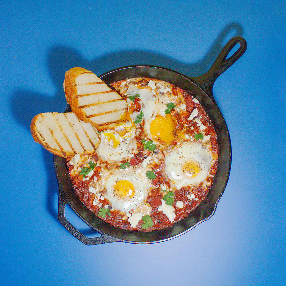Messy Cookbook shakshuka recipe photo