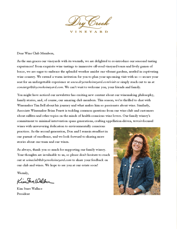Newsletter_2024_Summer2 Dry Creek Vineyard Newsletter Summer 2024